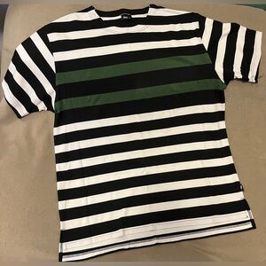 White shirt with stripes